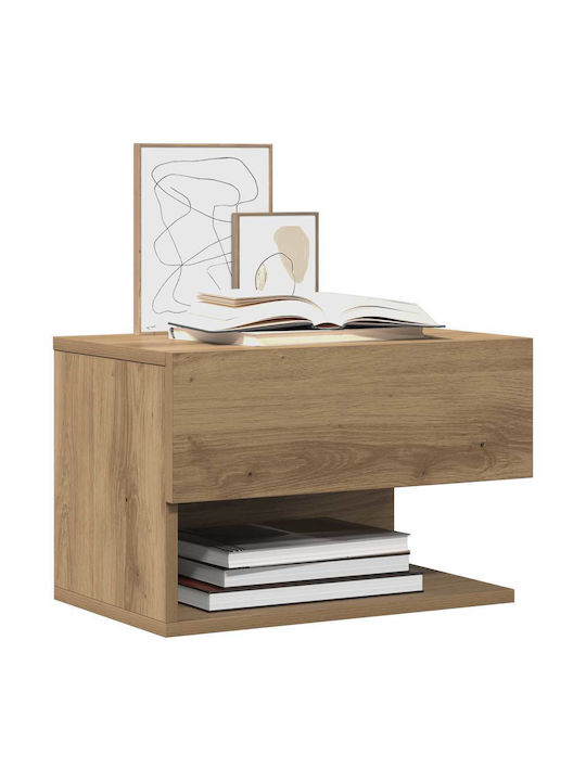 Wooden Brown Bedside Table 46x29.5x30cm