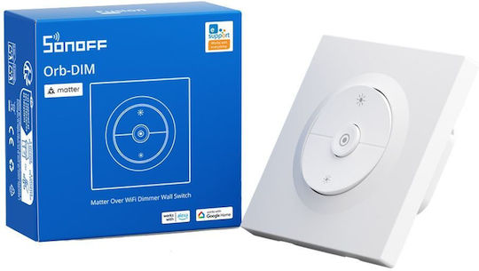 Sonoff Dimmer Switch with LED Button Frame 400W in White Colour