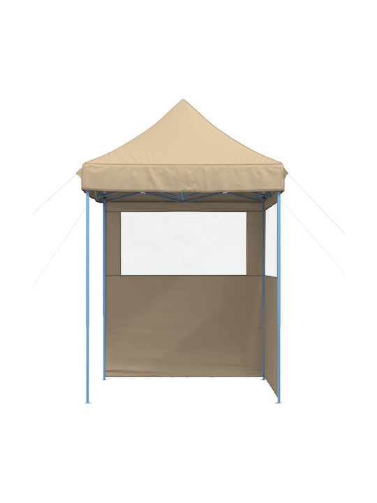 vidaXL Foldable Garden Gazebo Beige 2x2m