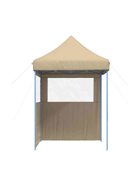 vidaXL Foldable Garden Gazebo Beige 2x2m