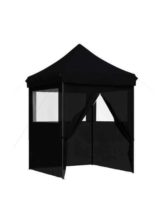 vidaXL Foldable Garden Gazebo Black 2x2m