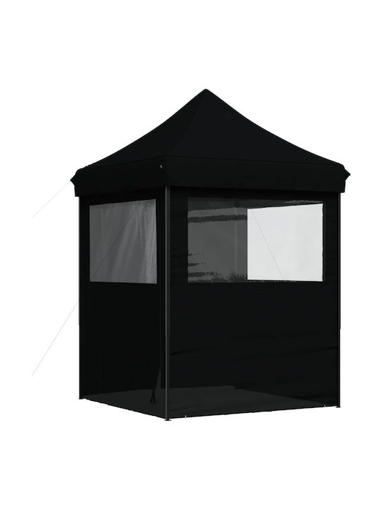 vidaXL Foldable Garden Gazebo Black 2x2m