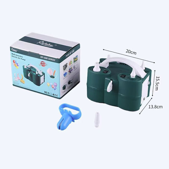 Pompa Electrică de Umflat Baloane Alista Home Două Ieșiri 220v 600w Putere Accesorii Pentru Petreceri Verzi