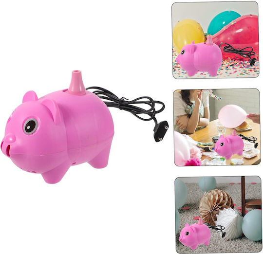 Pompa Electrică De Umflare Baloane 380 W Model Porcușor Din Plastic Roz