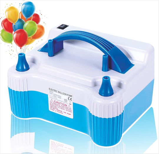 Electric Balloon Pump 700 W Two Inflation Nozzles Plastic Blue