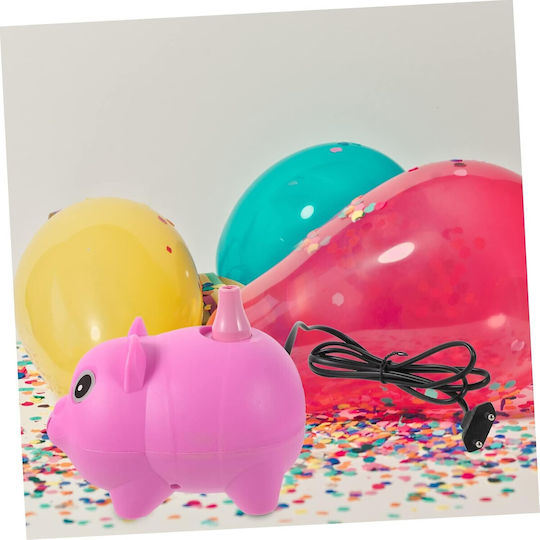 Pompa Electrică De Umflare Baloane 380 W Model Porcușor Din Plastic Roz