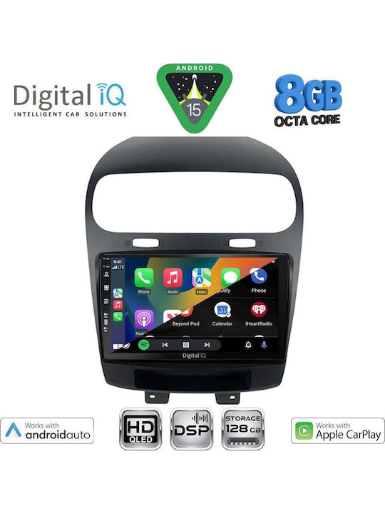 Digital IQ Car Audio System for Fiat Freemont 2008-2020 Bluetooth USB WiFi GPS Apple CarPlay Android Auto with 9" Touch Screen