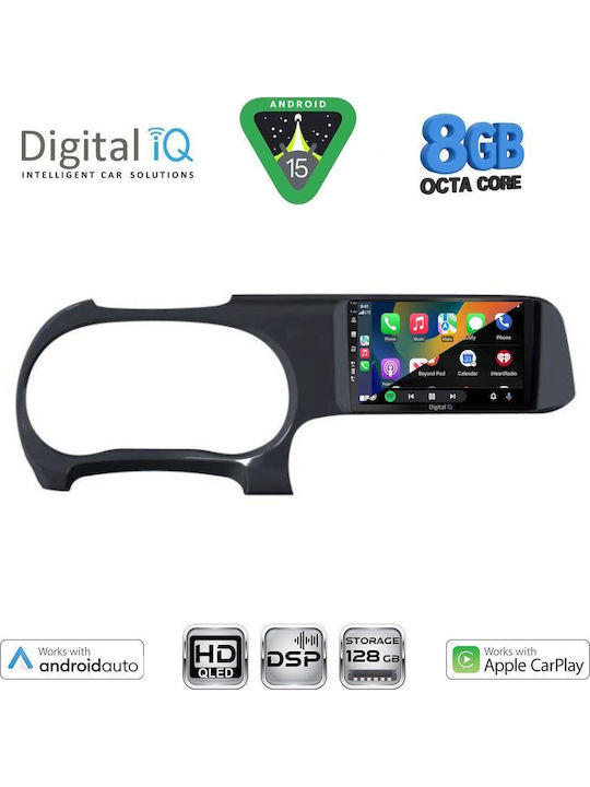 Digital IQ Car Audio System for Hyundai i10 2020+ with Touch Screen 9" Digital IQ BXF 7225_CPAA Bluetooth USB Wi-Fi GPS Apple CarPlay Android Auto