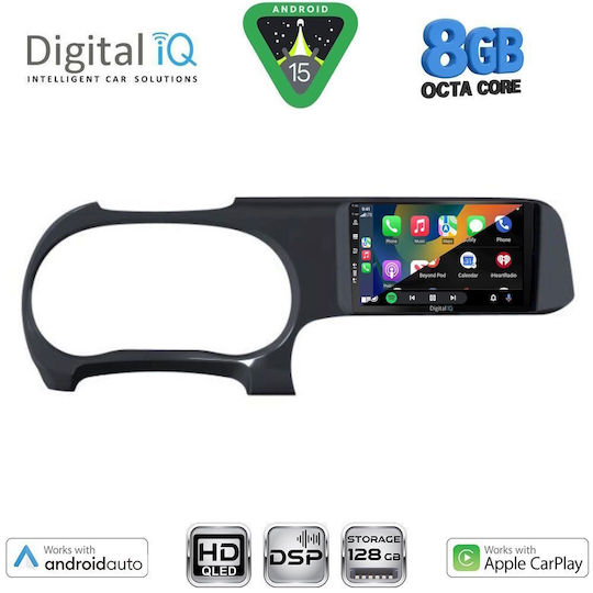 Digital IQ Car Audio System for Hyundai i10 2020+ with Touch Screen 9" Digital IQ BXF 7225_CPAA Bluetooth USB Wi-Fi GPS Apple CarPlay Android Auto