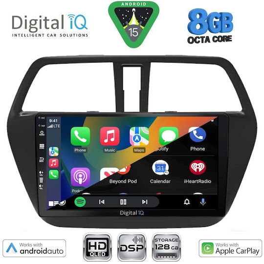 Digital IQ Ηχοσύστημα Αυτοκινήτου για Suzuki SX4 S-Cross 2014-2021 (Bluetooth/USB/WiFi/GPS/Apple-Carplay/Android-Auto) με Οθόνη Αφής 9"