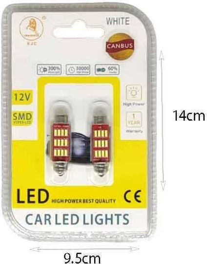 EJC Car Lamps T10 Canbus LED 2 Pieces