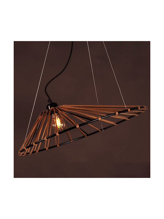 Ceiling Light with Rope for E27 Socket 80x80cm