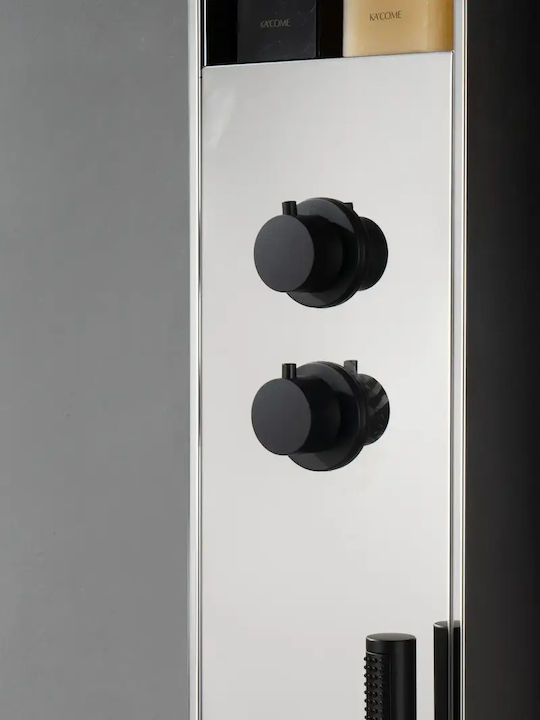H2O Rain Suite Στήλη Ντουζ χωρίς Μπαταρία Μαύρη H2O Rain Suite Στήλη Ντουζ χωρίς Μπαταρία Μαύρη