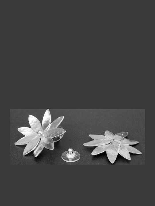 Kinderohrringe Nieten Margeriten Handgefertigt Vergoldetes Silber 925
