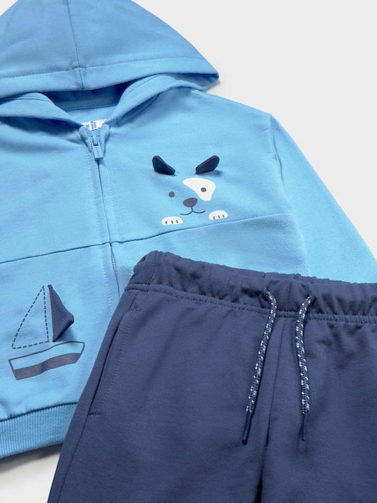 Kids Sweatpants Set Sky Blue 3pcs