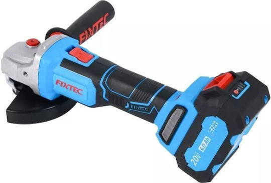 FixTec FCAG125X1-4 Τροχός 125mm Μπαταρίας Brushless με Ρύθμιση Στροφών 2x4Ah