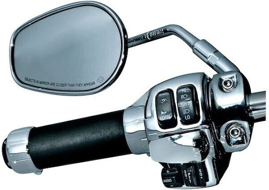 Kuryakyn Decorative Chrome Inserts Heated Grips All Harley-Davidson Models 08-19 Electric Throttle