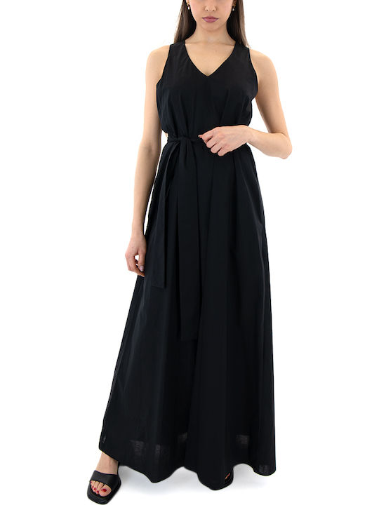 Sommer Maxi Damenkleid Schwarz