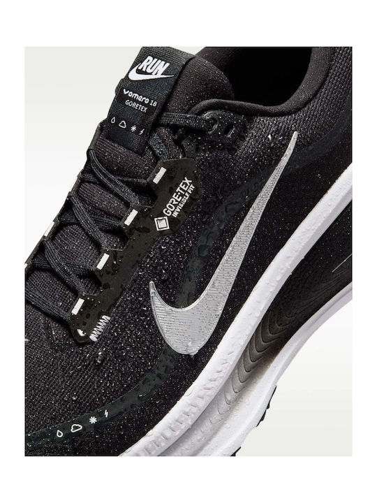 Vomero 18 GTX Men's Sport Shoes Running Waterproof With Gore-Tex Membrane Black / Anthracite / White / Metallic Silver