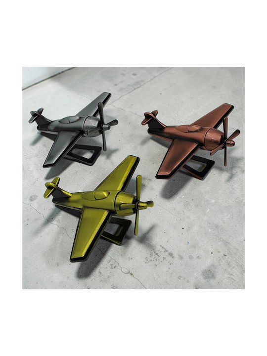 Antic Miniatură Decorativă Avion Metalic 14x3x14cm