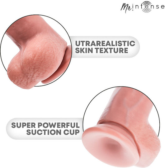Intense Ρεαλιστικό Dildo με Όρχεις και Βεντούζα Flesh