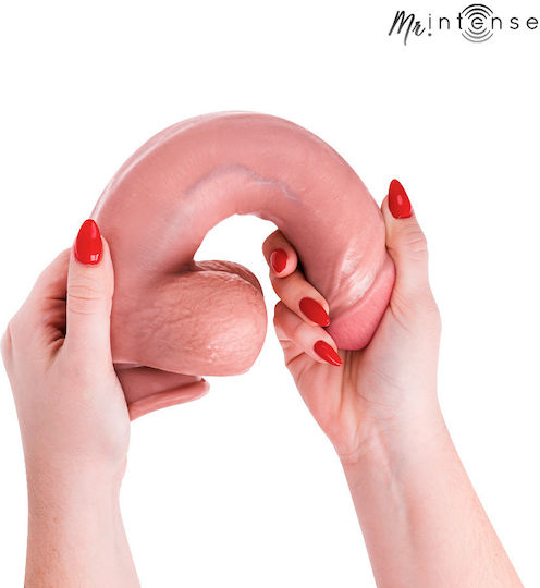 Intense Ρεαλιστικό Dildo με Όρχεις και Βεντούζα Flesh