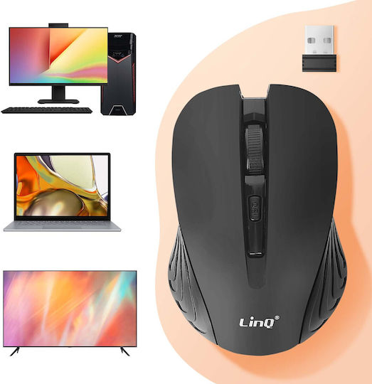 LinQ Ultra-Precise Безжична Мишка Черна