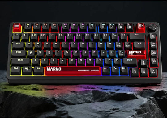Marvo Arma 67 Gaming Μηχανικό Πληκτρολόγιο 65% με Custom διακόπτες και RGB φωτισμό (Αγγλικό US)