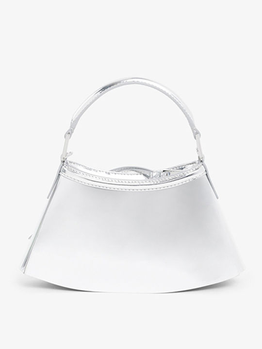 Crossover Tasche Leder Damen Handtasche Grau NU5327DX T10