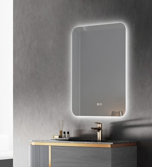 Bathroom Mirror Led Touch Mirrorlux Eos S-4533v Rectangular 800x600mm