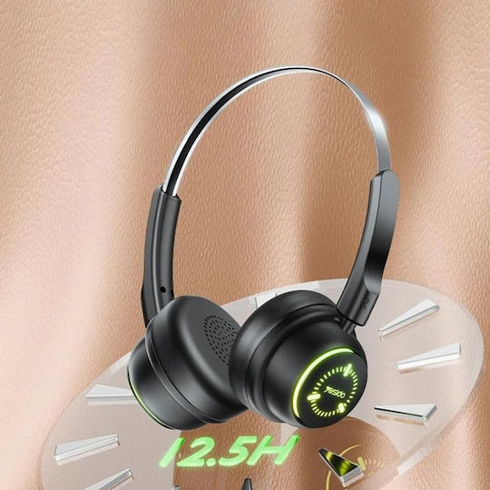 Yesido Ασύρματα Bluetooth On Ear Ακουστικά Μαύρα