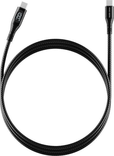 Mobile Origin USB 2.0 Cable USB-C male - USB-C 100W PD Μαύρο 1.5m