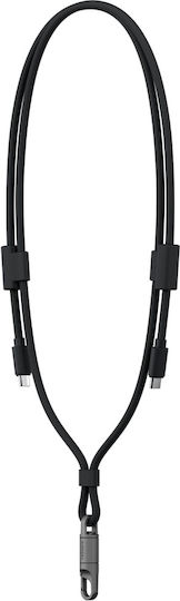 Energea Cablu Braided USB 2.0 USB-C Masculin - USB-C 240W PD Negru 1.5m