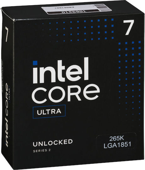 Intel Ultra 7 265K 3.3GHz Επεξεργαστής 20 Πυρήνων για Socket 1851 σε Κουτί