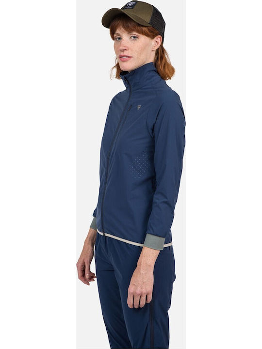Γυναικείο Αθλητικό Μπουφάν Αντιανεμικό Navy Blue