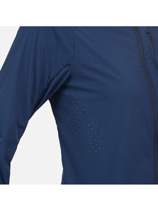Γυναικείο Αθλητικό Μπουφάν Αντιανεμικό Navy Blue