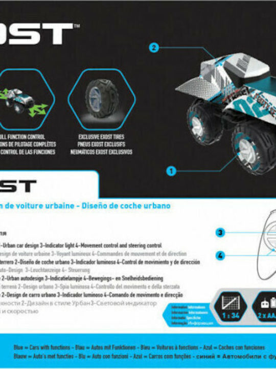 X-beast Τηλεκατευθυνόμενο Αυτοκίνητο Monster Truck Λευκό 1:34 Exost