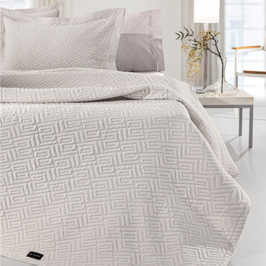 Guy Laroche Pique Double Blanket 245x260cm Natural
