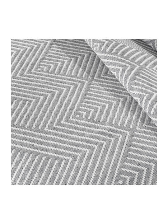Guy Laroche Tetris Κουβέρτα Πικέ Μονή 160x260εκ. Silver