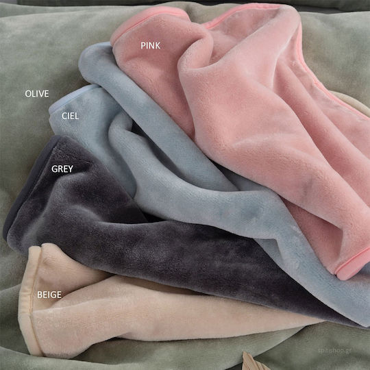 Palamaiki Dream Velour 2 Velvet Blanket Single 160x220cm Pink