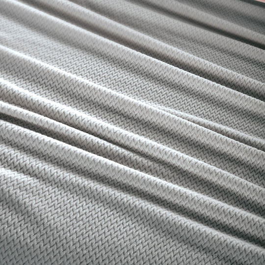 Guy Laroche Rombus Fleece Blanket Double 220x240cm Silver