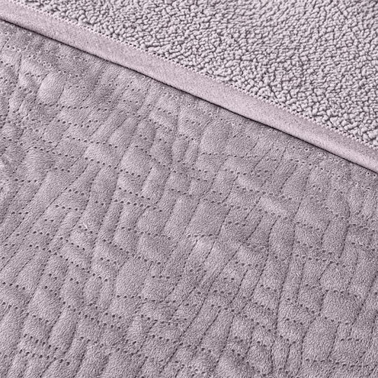 Guy Laroche Bolzano Задайте Одеяло Sherpa Едно 160x220см Melanze