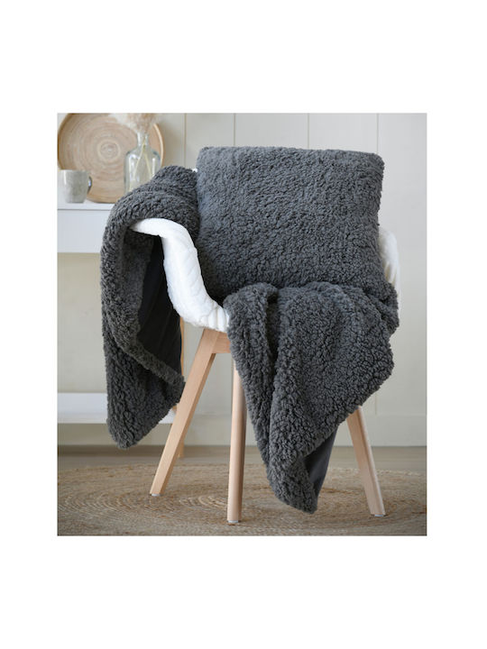 S-f Dudley Fleece Blanket Sofa 130x150cm Souris