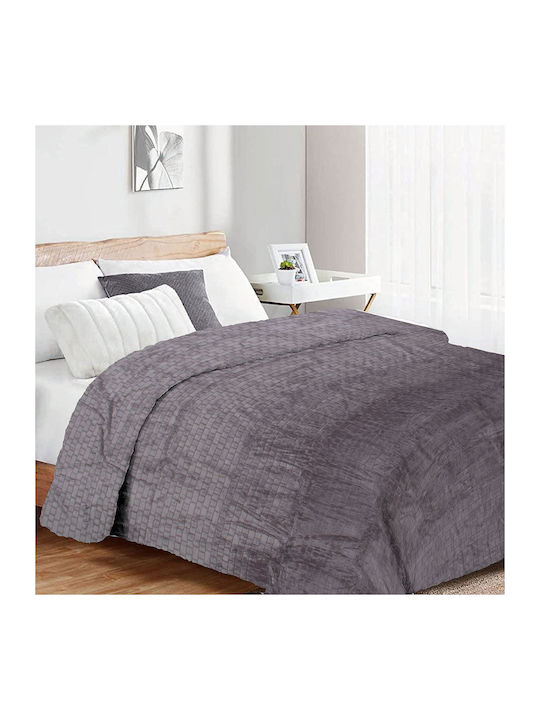 Dimcol Jacquard Κουβέρτα Fleece Μονή 160x220εκ.