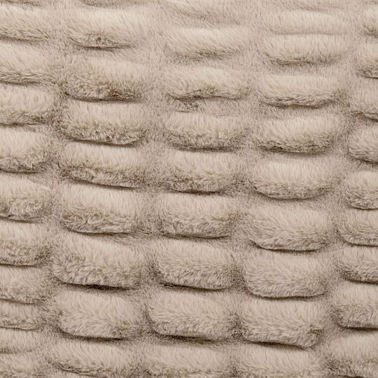 Nima Mossy Κουβέρτα Υπέρδιπλη 220x240εκ. Mossy Beige