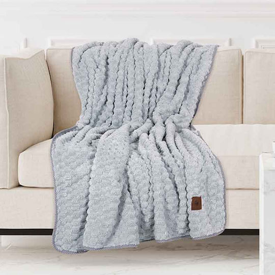 Greenwich Polo Club 8837 Κουβέρτα Fleece Καναπέ 130x170εκ. Grey