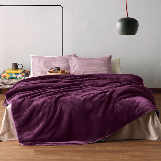Kentia Monaco Κουβέρτα Βελουτέ Μονή 160x220εκ.