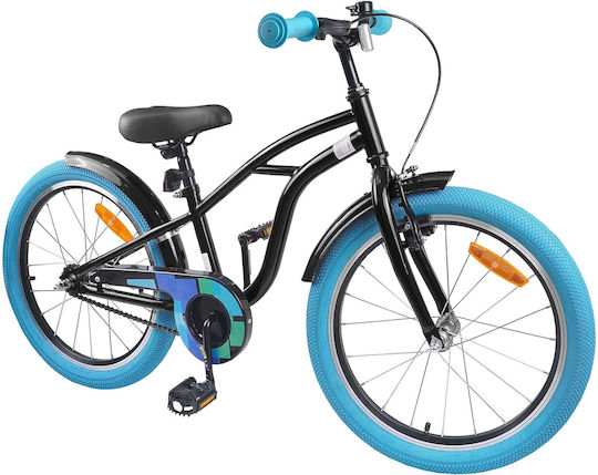 vidaXL 22" Παιδικό Mountain Bike Μαύρο