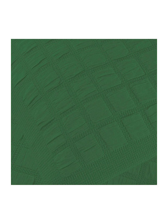 Down Town Home Pique Blanket Single 170x240cm Green