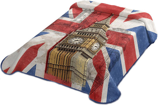 Belpla London-328 Pătură Spania Catifea Simplă 160x220 cm Multicoloră